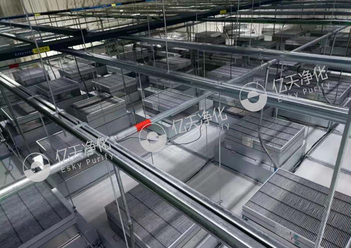 FFU chemical filter on-site installation schematic