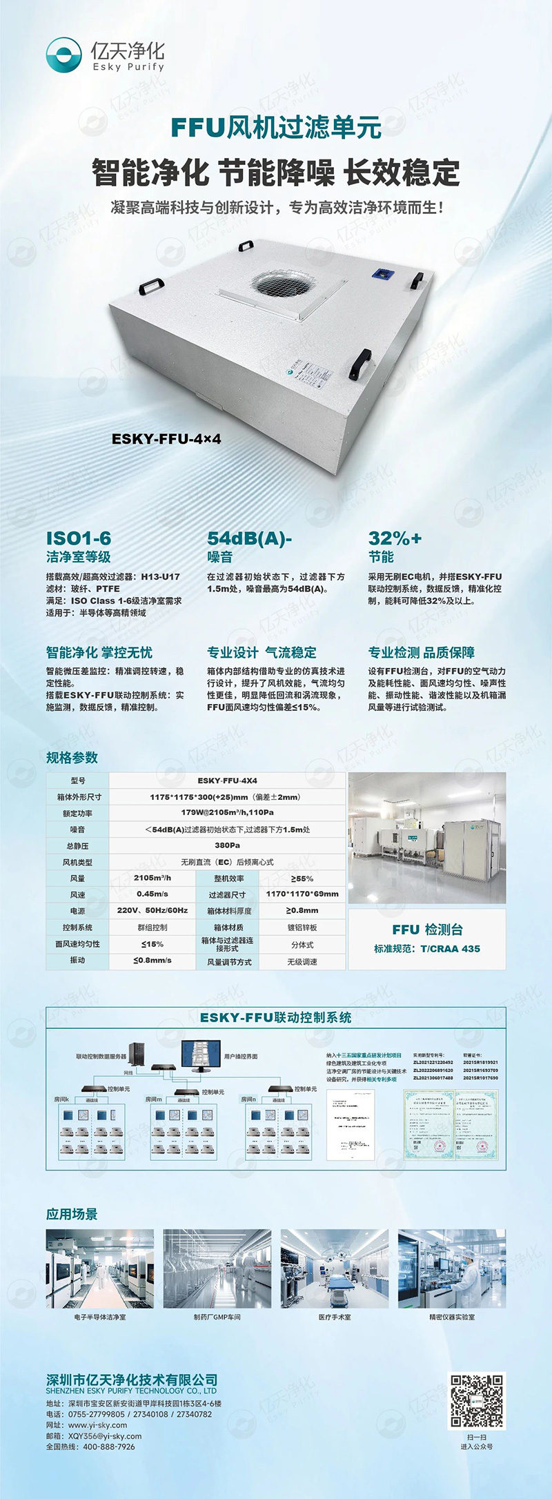 FFU 风机过滤单元：不止净化，更懂智能节能与长效守护！